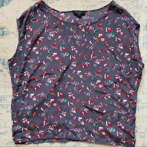 100% Silk Floral Blouse